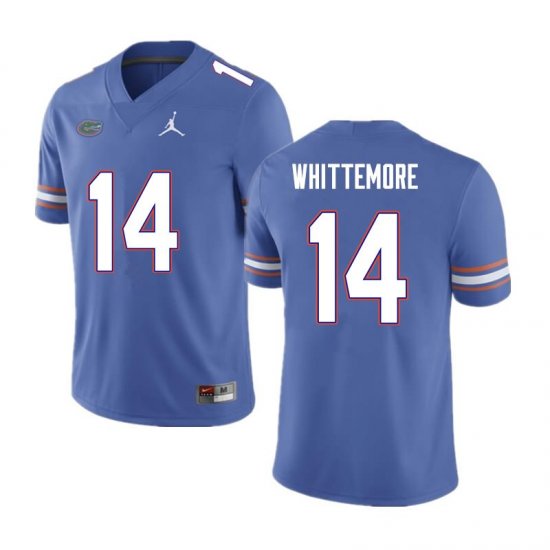 Men's Florida Gators #14 Trent Whittemore NCAA Nike Blue Authentic Stitched College Football Jersey HCH1162NW